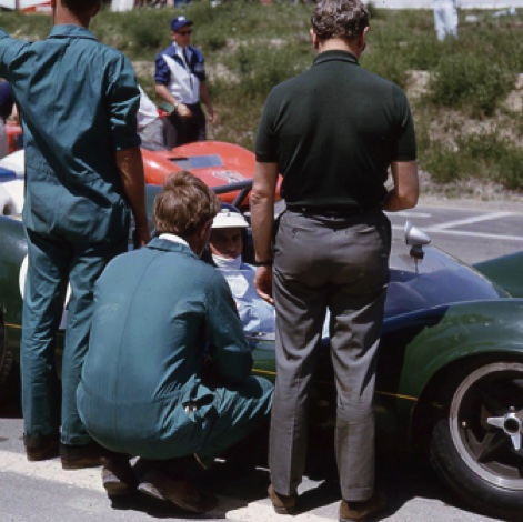 Sur la grille de Mosport pour le Player'200 1965 avec la Lotus 30
© Burke Seitz